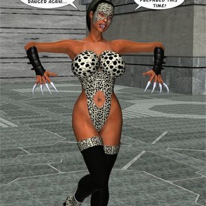 The Cheetah vs Ranger Bob (Captured-Heroines Comics) image 037