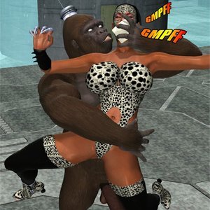 The Cheetah vs Ranger Bob (Captured-Heroines Comics) image 042