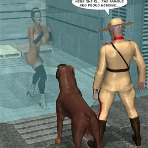 The Cheetah vs Ranger Bob (Captured-Heroines Comics) image 059