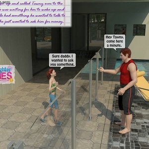 Clean the Pool (Dad and Daughter Diaries Comics) image 002