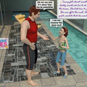 Clean the Pool (Dad and Daughter Diaries Comics) image 004