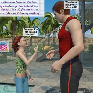 Clean the Pool (Dad and Daughter Diaries Comics) image 006