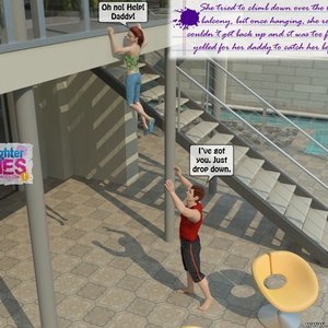 Clean the Pool (Dad and Daughter Diaries Comics) image 010