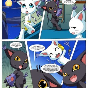 Gatomon in heat (Digihentai Comics) image 002