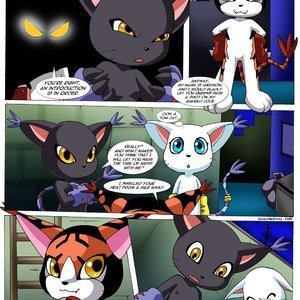 Gatomon in heat (Digihentai Comics) image 005