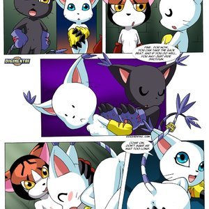 Gatomon in heat (Digihentai Comics) image 006