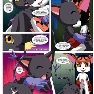 Gatomon in heat (Digihentai Comics) image 009