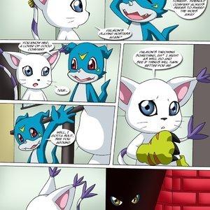 Gatomon in heat 2 (Digihentai Comics) image 008