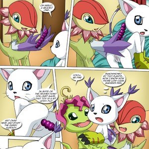 Gatomon in heat 2 (Digihentai Comics) image 012