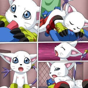 Gatomon in heat 2 (Digihentai Comics) image 019