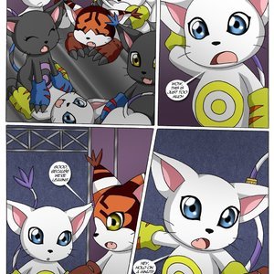 Gatomon in heat 3 (Digihentai Comics) image 009