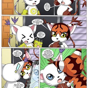 Gatomon in heat 3 (Digihentai Comics) image 010