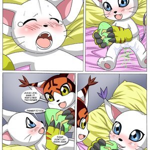 Gatomon in heat 3 (Digihentai Comics) image 013