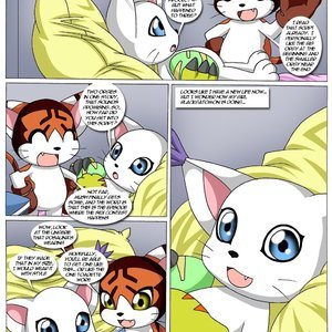 Gatomon in heat 3 (Digihentai Comics) image 014
