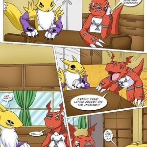 Renamons Big Secret (Digihentai Comics) image 002