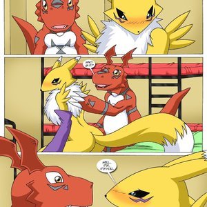 Renamons Big Secret (Digihentai Comics) image 006