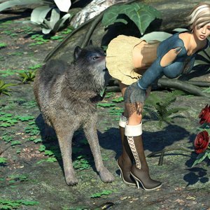 Sasha and Wolf (DizzyDills Comics) image 004