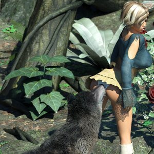 Sasha and Wolf (DizzyDills Comics) image 006
