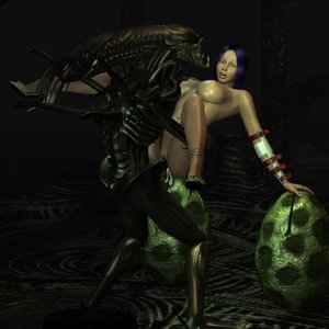 Sylvia and Alien (DizzyDills Comics) image 017