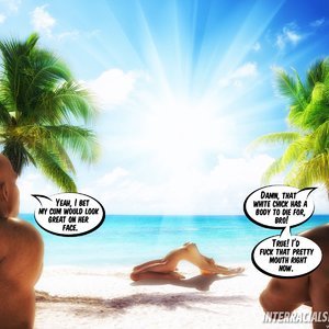 BBC Cum Slut On Vacation (InterracialSex3D Comics) image 002