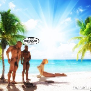 BBC Cum Slut On Vacation (InterracialSex3D Comics) image 004