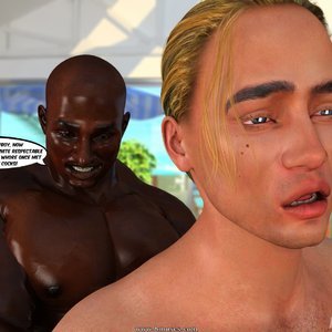Hawaiian Honeymoon Cuckold Gangbang (InterracialSex3D Comics) image 045