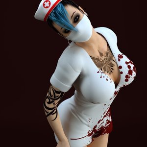 Zoey Halloween Bloody Mercy (Intrigue3d Comics) image 002