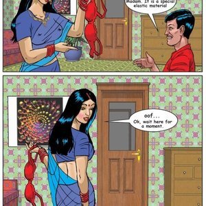 Savita Bhabhi - Episode 1  Bra Salesman (Kirtu Comics) image 005