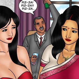 Savita Bhabhi - Episode 78 - Pizza Delivery - Extra Sausage (Kirtu Comics) image 027