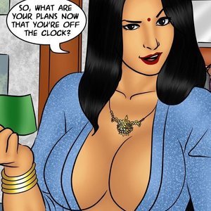 Savita Bhabhi - Episode 78 - Pizza Delivery - Extra Sausage (Kirtu Comics) image 075