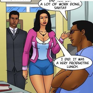 Savita Bhabhi - Episode 85 - Back to Work (Kirtu Comics) image 133