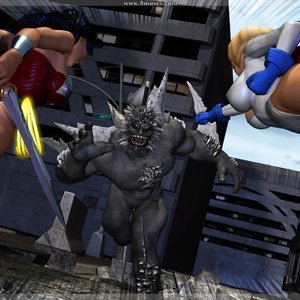 Wonder Woman Power Girl Doomsday (MongoBongo Comics) image 002