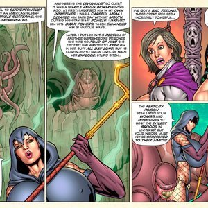 Demonic Fuck Feast In Mythras Lair (SuperHeroineComixxx) image 009