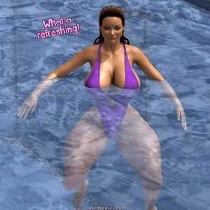 Heavenly Pool Lesson (The Foxxx Comics) image 014