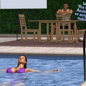Heavenly Pool Lesson (The Foxxx Comics) image 019