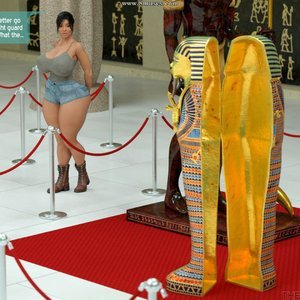 Horny Mummy in the Museum (The Foxxx Comics) image 013