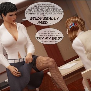 The Hotkiss boarding school 2. The Librarian (Ultimate3DPorn Comics) image 008