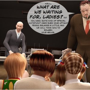 The Hotkiss boarding school 4. Talent Show. Episode 1 (Ultimate3DPorn Comics) image 025