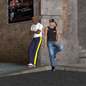Dark Alley Threesome (Various Authors) image 002