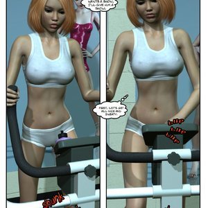 Amy has a Workout (Xtreme3D Comics) image 006