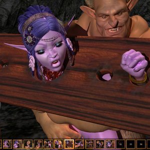 Night Elf In Trouble (Zuleyka 3D Comics) image 028
