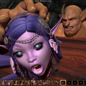 Night Elf In Trouble (Zuleyka 3D Comics) image 032
