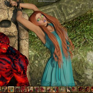 Princess vs Fiery Cock (Zuleyka 3D Comics) image 004